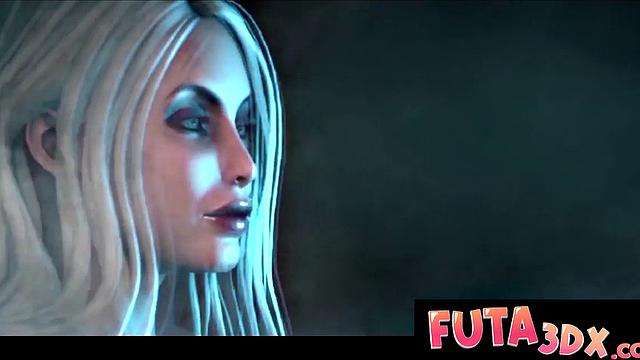 Futa3DX - SCIFI FUTA Shoves Her Monster Cock In Babe