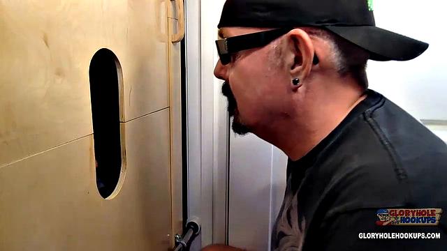 Two men unwind after work with a deep blowjob and swallow