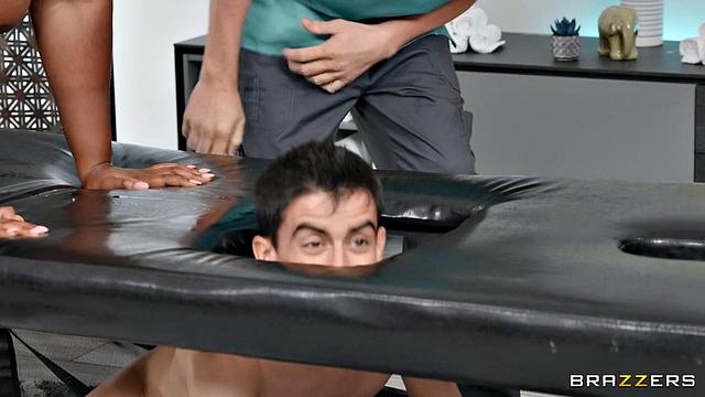 Sneaky Masseur Likes Big Boobs