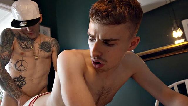 Dominant jocks fucks 21yo after game while friends watch