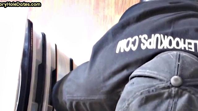 Mature gay cocksucker sucks in gloryhole at home