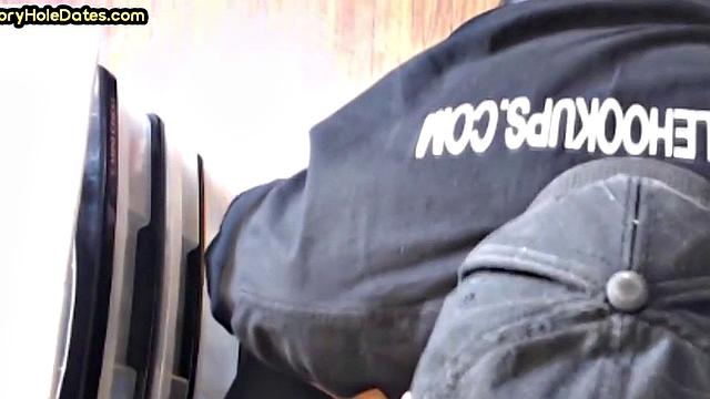 Mature gay cocksucker sucks in gloryhole at home