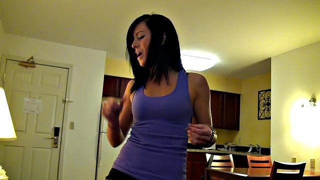Watch the wildest tattoos, topless piercing, and handjobs in a hot chick's short shorts!
