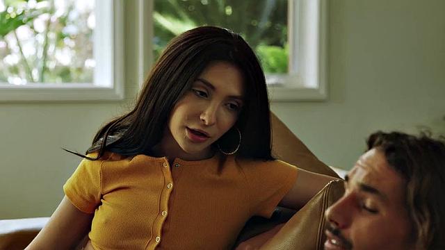 Hairycunt stepsis with piercednipples makes stepbro fuck her