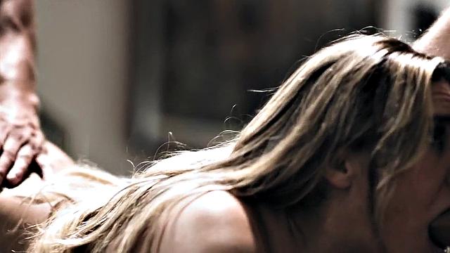 Stepdaughter drilled by stepbro and stepdad in threesome