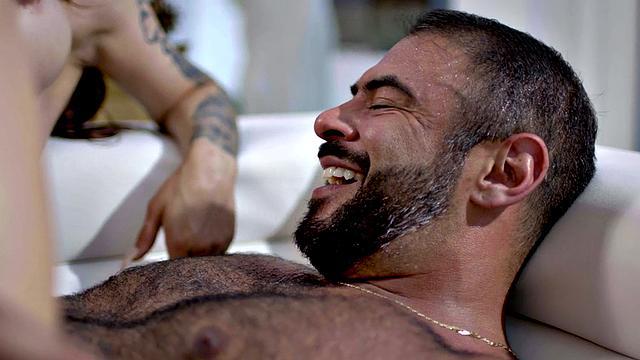 Trans enjoys fucking hard in ass with male partner