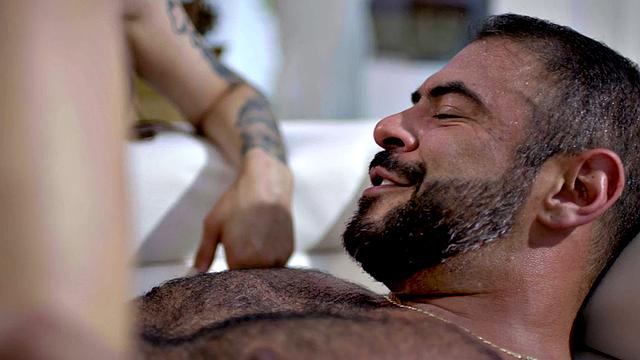 Trans enjoys fucking hard in ass with male partner