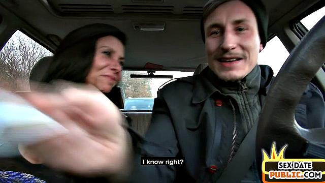 German mature lady public fucked outdoors by her sex date
