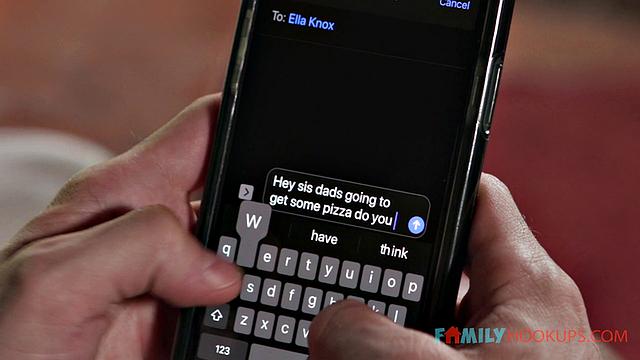 Ella Knox uses her big natural tits to seduce stepbrother