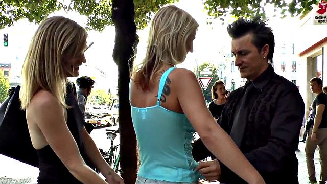 German slut humiliated and ass fucked in public while wearing high heels and a dress