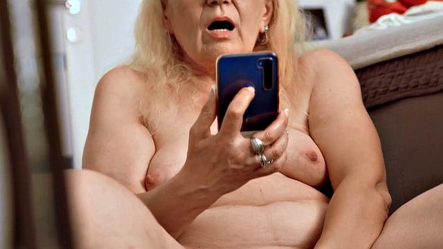 MATURE4K. Blonde woman over fifty follows own needs of carnal fun