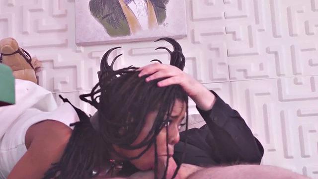 Ebony sub gets her ass pounded