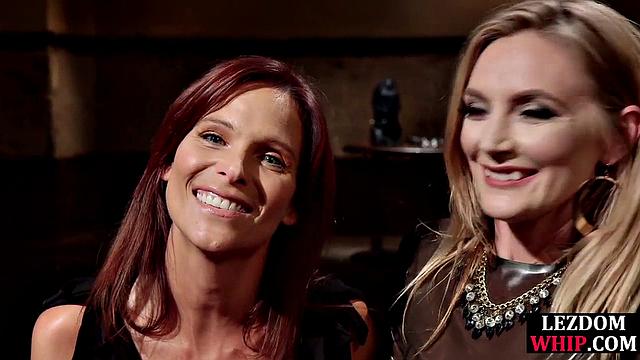 Hardtied cougar gets fisted by domina