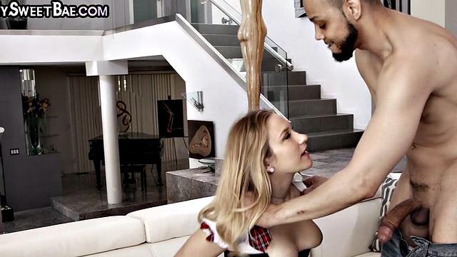 Busty collgee girl pleasing classmate with her perfect pussy