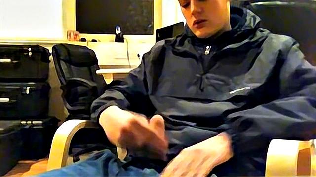Webcam Jerking In The Office - Tyler Bolt