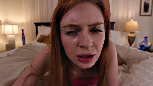 Redheaded stepsis pussy licked before being stuffed in prone bone