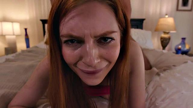 Redheaded stepsis pussy licked before being stuffed in prone bone