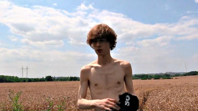 Str8 Euro twink barebacked outdoor in pickup POV