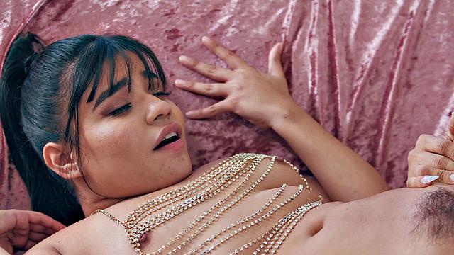 ADULT TIME - Horny T-Girl Eva Maxim Turns Photoshoot Into a Fuck Session With Big Booty Summer Col