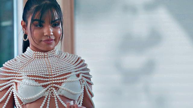 ADULT TIME - Horny T-Girl Eva Maxim Turns Photoshoot Into a Fuck Session With Big Booty Summer Col