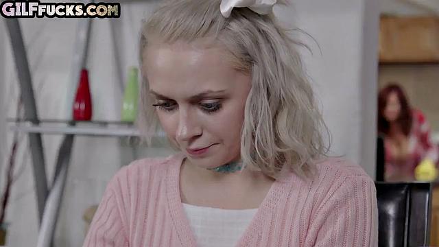 Busty lingerie GILF gets pounded