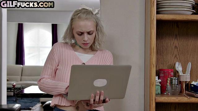 Busty lingerie GILF gets pounded