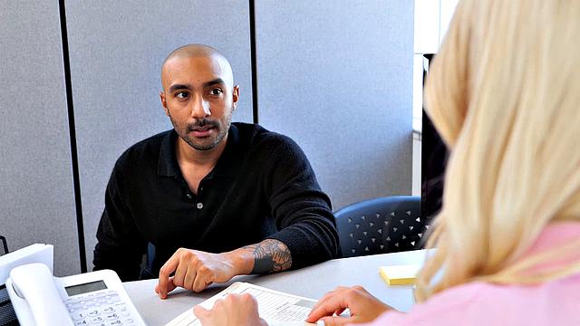 Beautiful Kay knows how to get naughty in the office