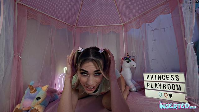 Delilah Shows her Pink