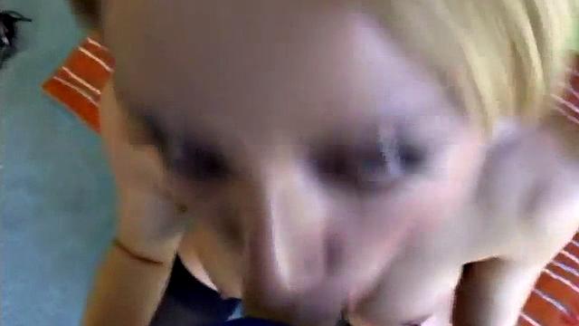 Horny Blonde Blowing In a Pov Feitsh Fuck Scene