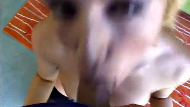 Horny Blonde Blowing In a Pov Feitsh Fuck Scene