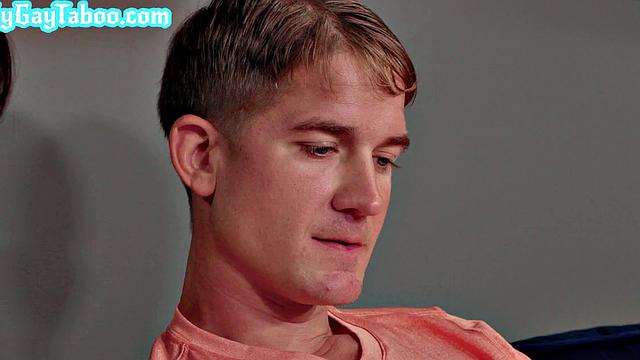 Blond stepbro barebacks stud in anal while home alone