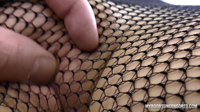 POV Play with Tits and Hot Ass in Fishnet Pantyhose