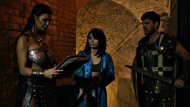 British babe Rina Ellis saves the world in a hardcore reverse cowgirl cosplay scene! Episode 2