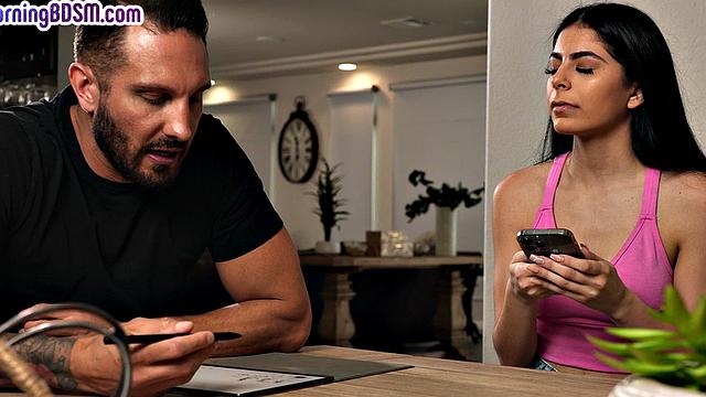 Sub babe fucked in wet pussy by her dominant BF