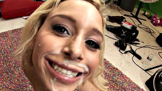 Skinny blonde teen bends over and takes a hard fucking on the couch