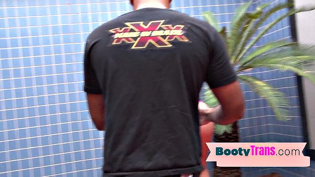 A Latina babe with huge tits and a juicy ass stroke and jerk off in solo play