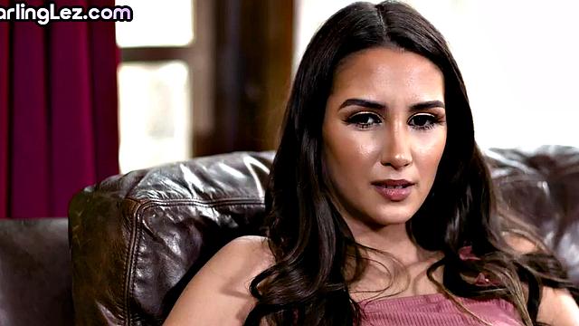 Busty babe fingering lesbian therapist