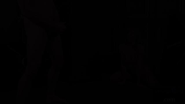 Voyeuristic lingerie model teasing man