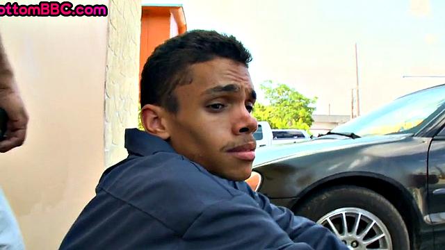 Real Nubian worker nailed outdoors after picked up