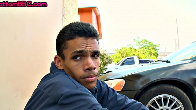 Real Nubian worker nailed outdoors after picked up