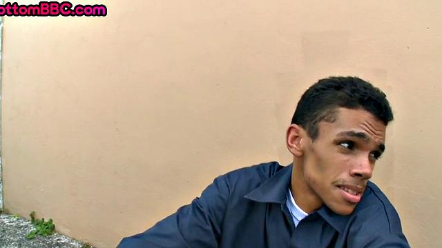 Real Nubian worker nailed outdoors after picked up