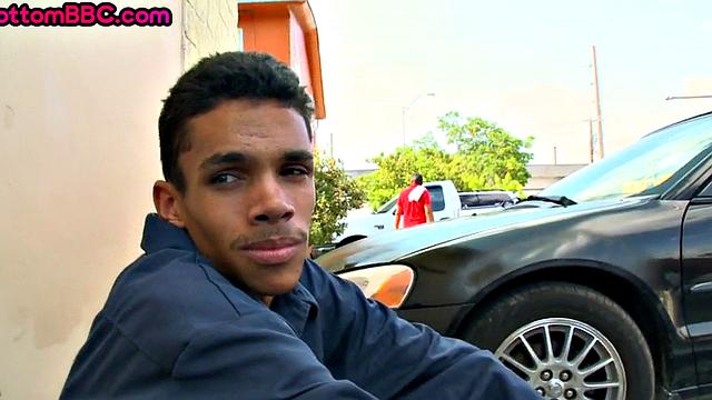 Real Nubian worker nailed outdoors after picked up