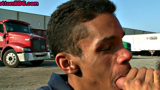 Real Nubian worker nailed outdoors after picked up