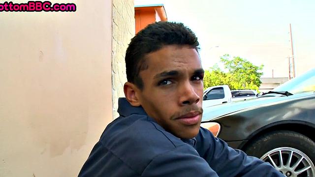 Real Nubian worker nailed outdoors after picked up