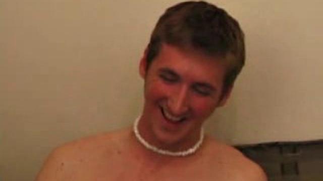 Just back from skateboarding, Michael Whitewood is horny and wants to get off. He pulls out his cock and strokes it up stiff. Then lubes a vibrator and inserts it up his butt, for added stimulation.