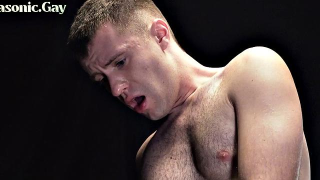 Submissive oiled stud dominated by Mason in anal
