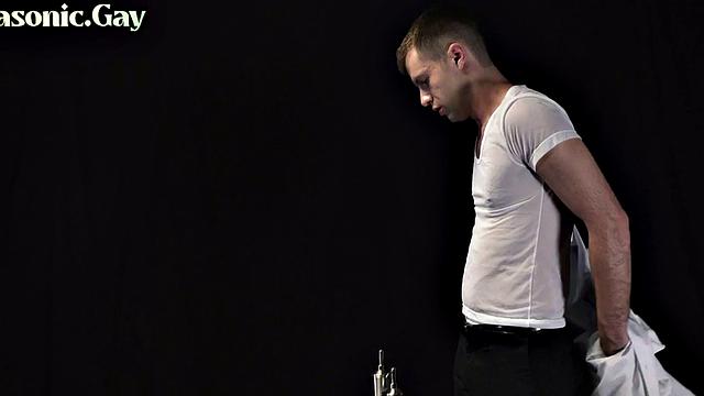 Submissive oiled stud dominated by Mason in anal