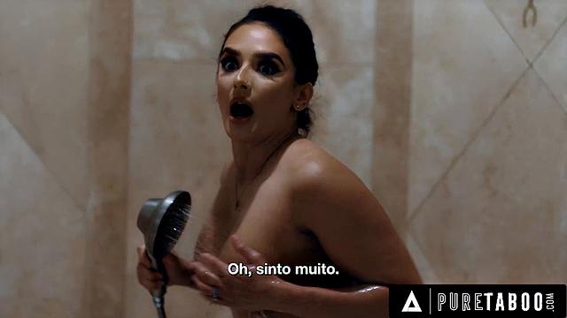 PURE TABOO Stepmom Sheena Ryder Gives In To Stepson's DP Threesome Request - PORTUGUESE SUBTITLES