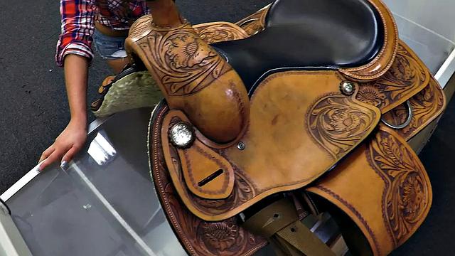 Anal pawnshop petite 21yo fucked in office by owner