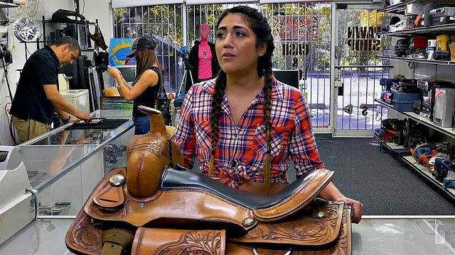 Anal pawnshop petite 21yo fucked in office by owner